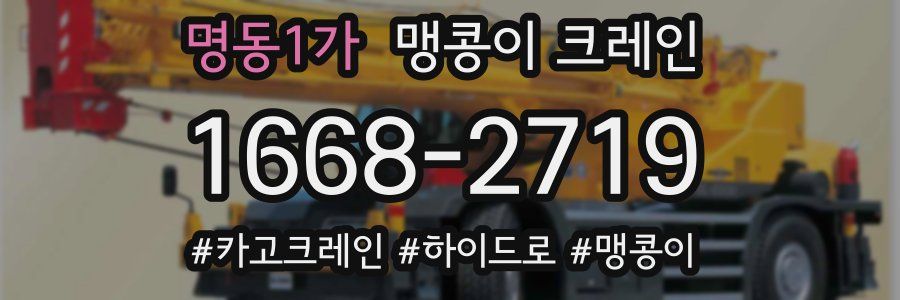 명동1가 맹콩이 크레인