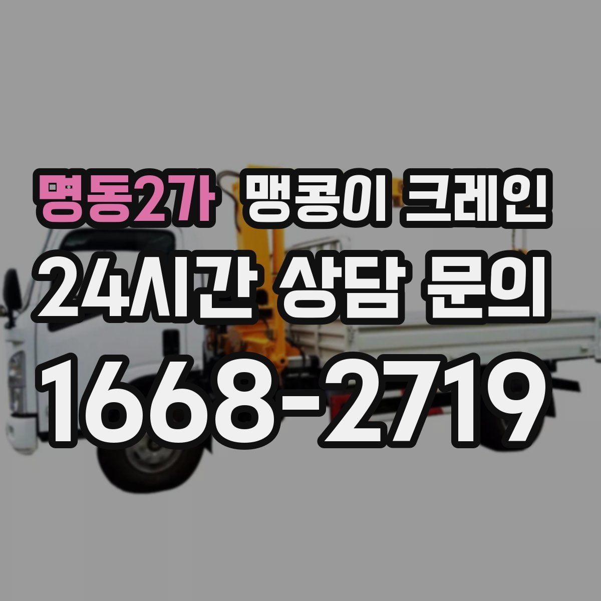 명동2가 맹콩이 크레인