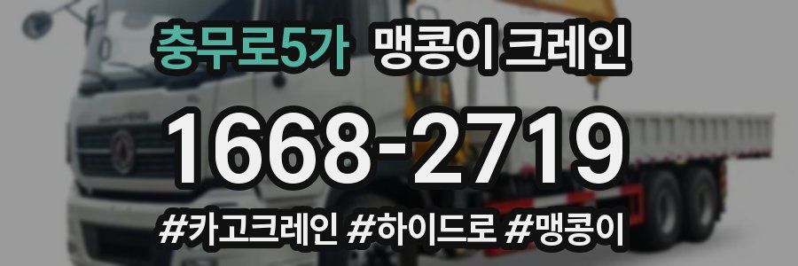 충무로5가 맹콩이 크레인