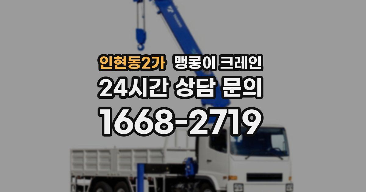 인현동2가 맹콩이 크레인
