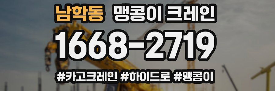 남학동 맹콩이 크레인