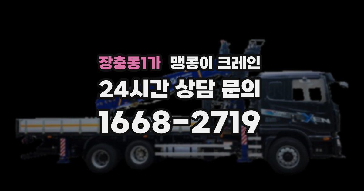 장충동1가 맹콩이 크레인