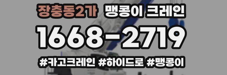장충동2가 맹콩이 크레인