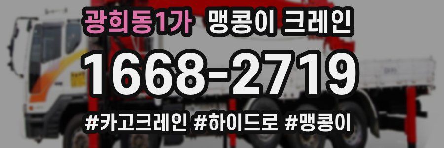 광희동1가 맹콩이 크레인