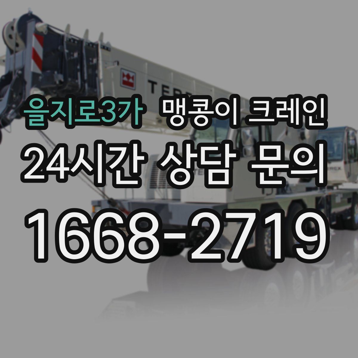 을지로3가 맹콩이 크레인