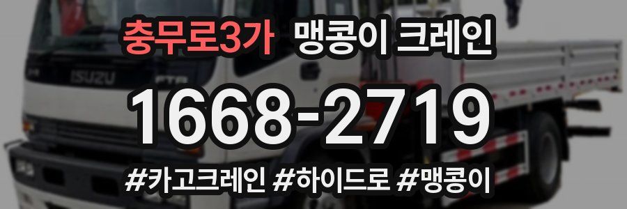 충무로3가 맹콩이 크레인