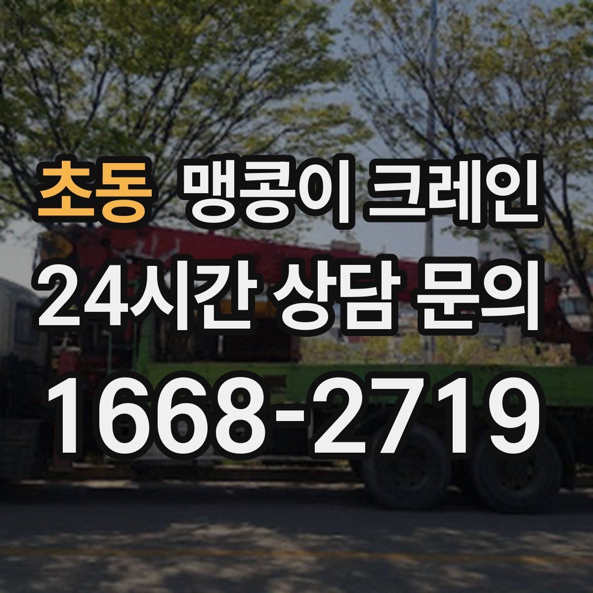 초동 맹콩이 크레인 스카이차와 장비 선택 기준을 비교