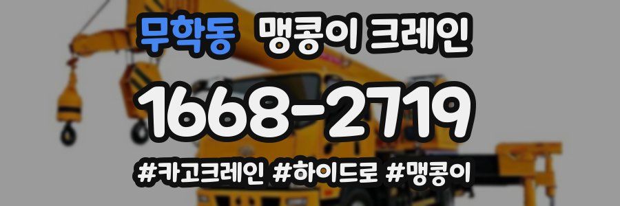 무학동 맹콩이 크레인