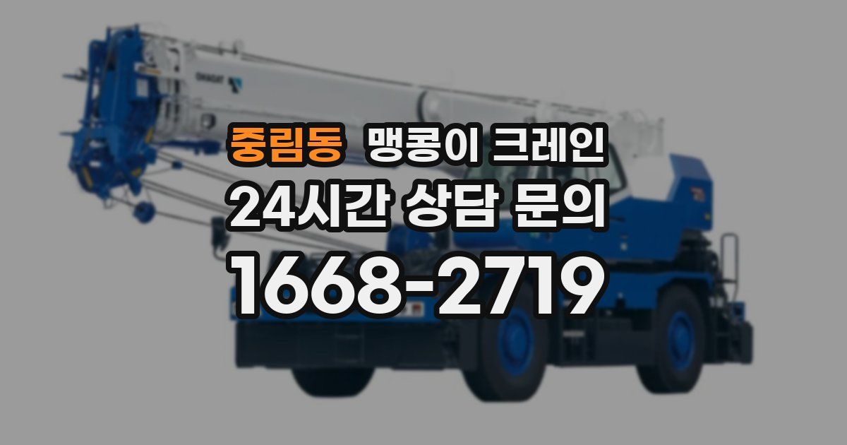 중림동 맹콩이 크레인