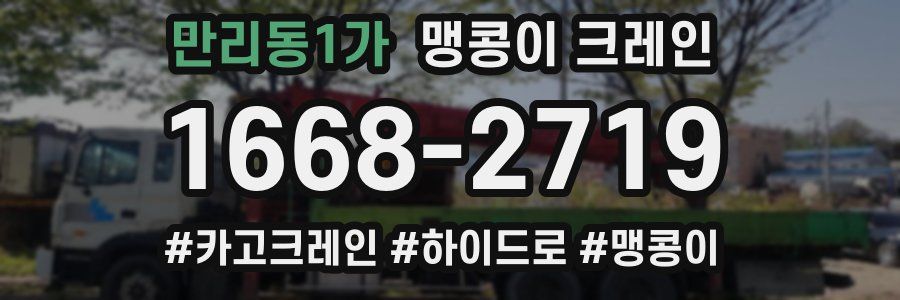 만리동1가 맹콩이 크레인