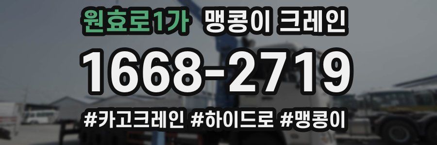 원효로1가 맹콩이 크레인