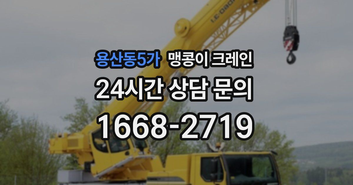 용산동5가 맹콩이 크레인