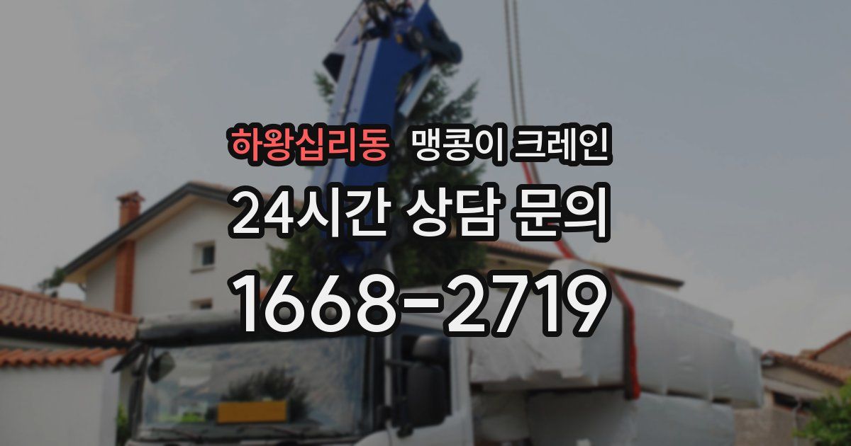 하왕십리동 맹콩이 크레인