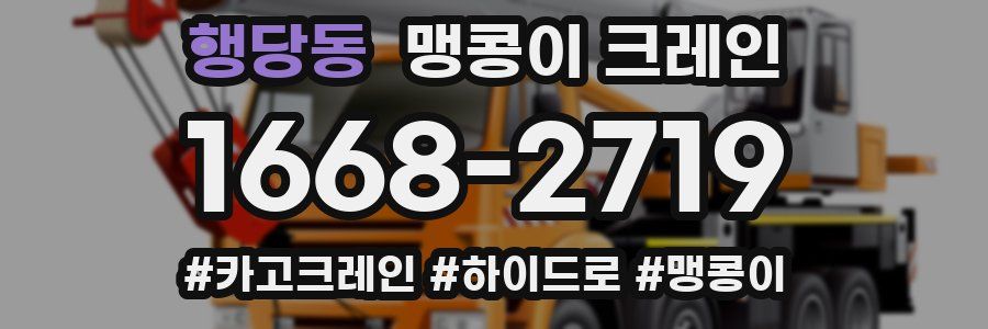 행당동 맹콩이 크레인