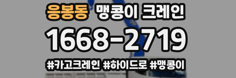 응봉동 맹콩이 크레인