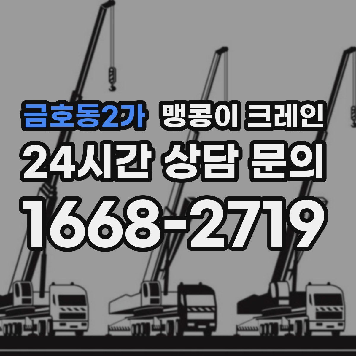 금호동2가 맹콩이 크레인