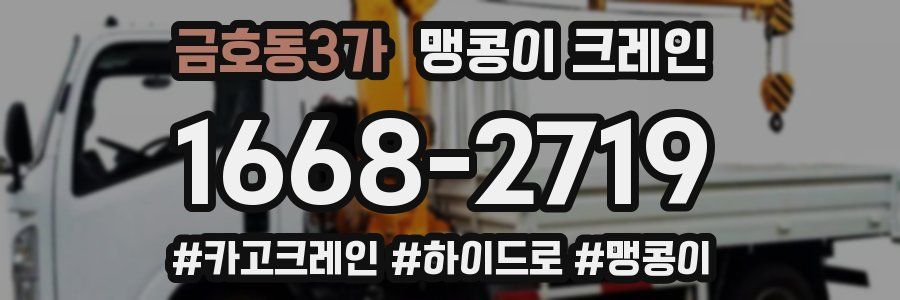 금호동3가 맹콩이 크레인