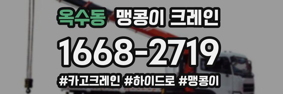옥수동 맹콩이 크레인