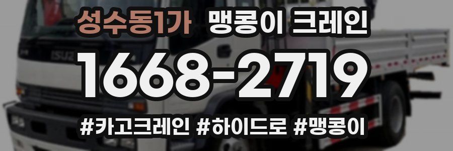 성수동1가 맹콩이 크레인