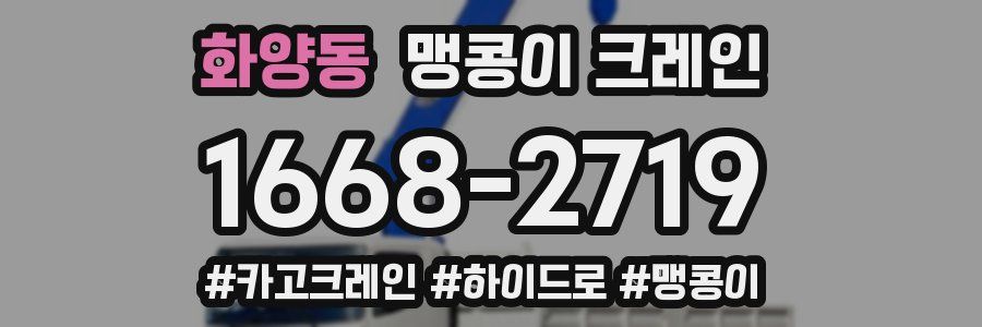 화양동 맹콩이 크레인