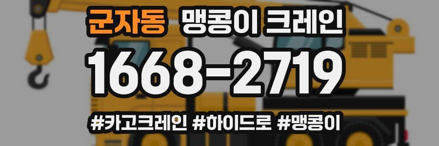 군자동 맹콩이 크레인