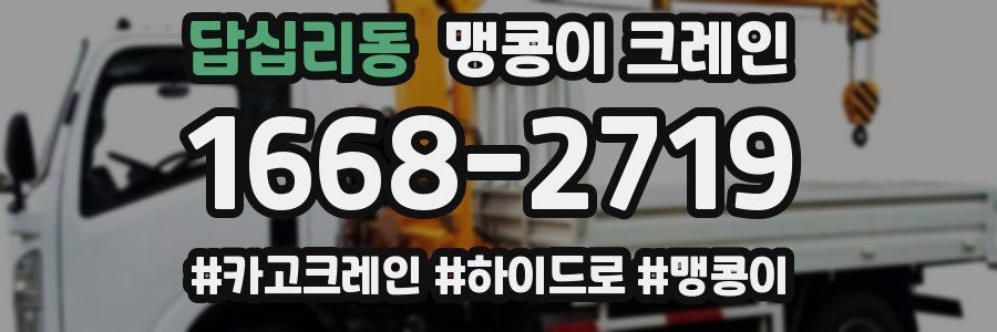 답십리동 맹콩이 크레인