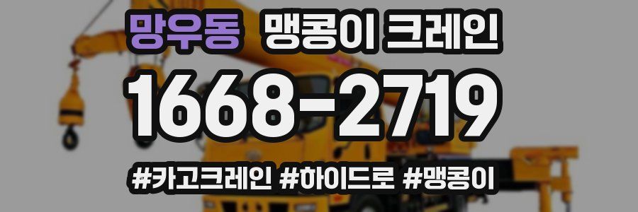 망우동 맹콩이 크레인