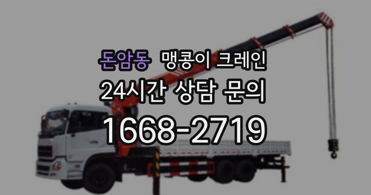 돈암동 맹콩이 크레인
