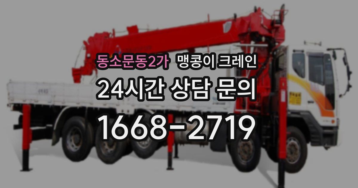 동소문동2가 맹콩이 크레인