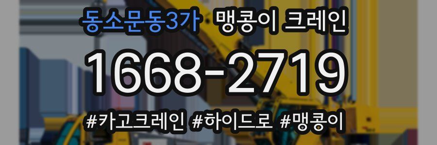 동소문동3가 맹콩이 크레인