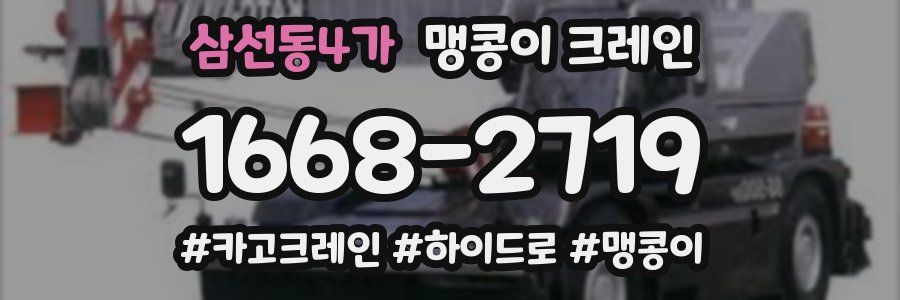 삼선동4가 맹콩이 크레인