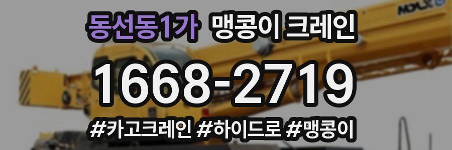 동선동1가 맹콩이 크레인