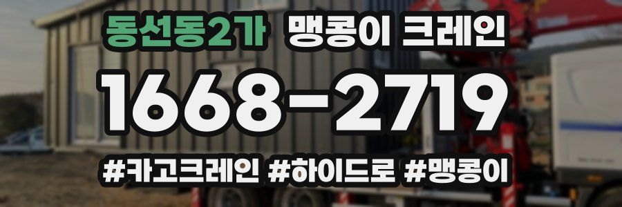 동선동2가 맹콩이 크레인