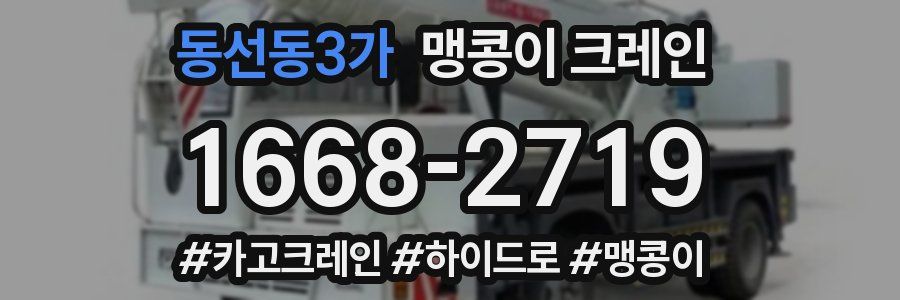 동선동3가 맹콩이 크레인