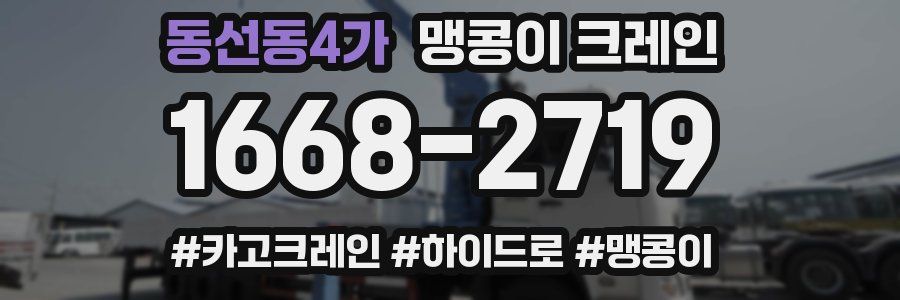 동선동4가 맹콩이 크레인