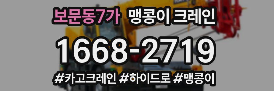 보문동7가 맹콩이 크레인