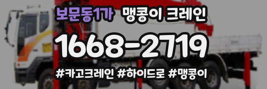 보문동1가 맹콩이 크레인