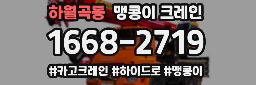 하월곡동 맹콩이 크레인