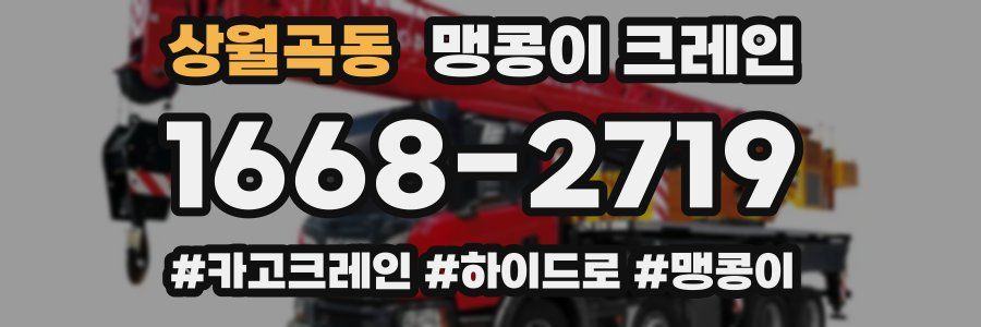 상월곡동 맹콩이 크레인