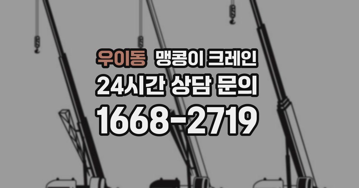 우이동 맹콩이 크레인