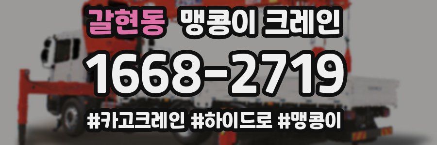 갈현동 맹콩이 크레인