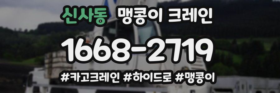 신사동 맹콩이 크레인