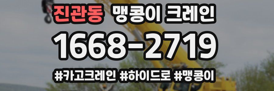 진관동 맹콩이 크레인