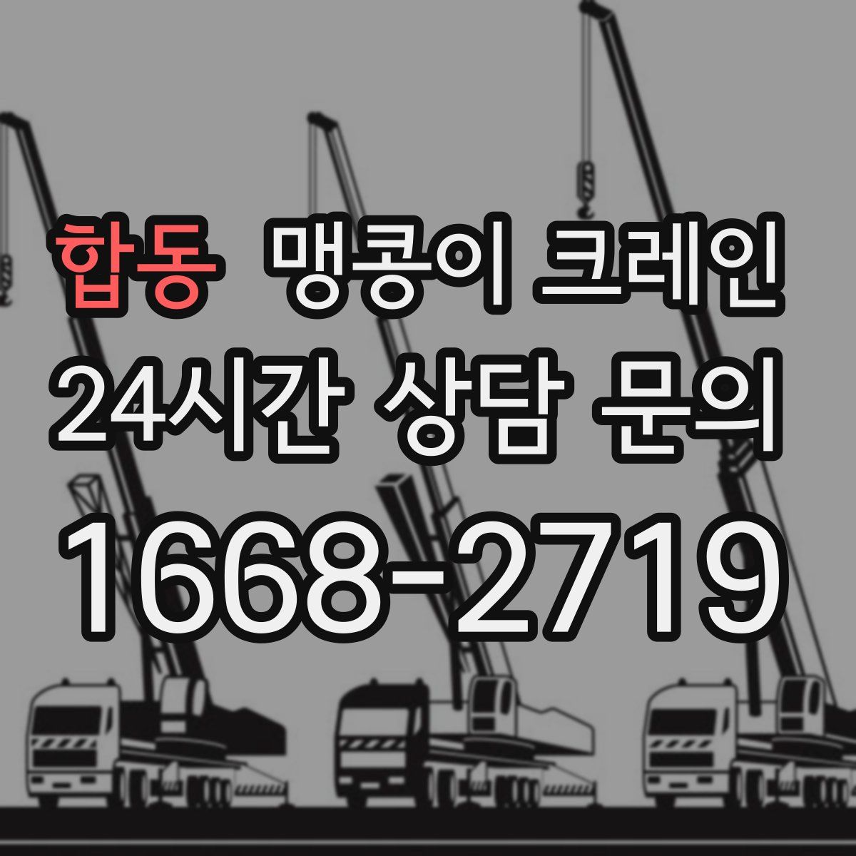 합동 맹콩이 크레인