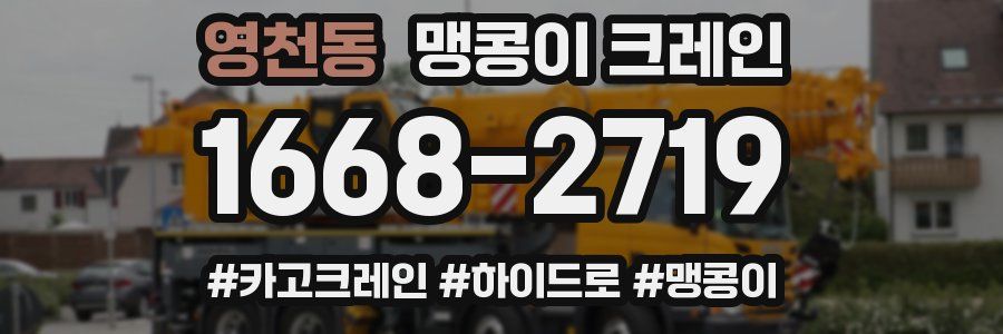 영천동 맹콩이 크레인