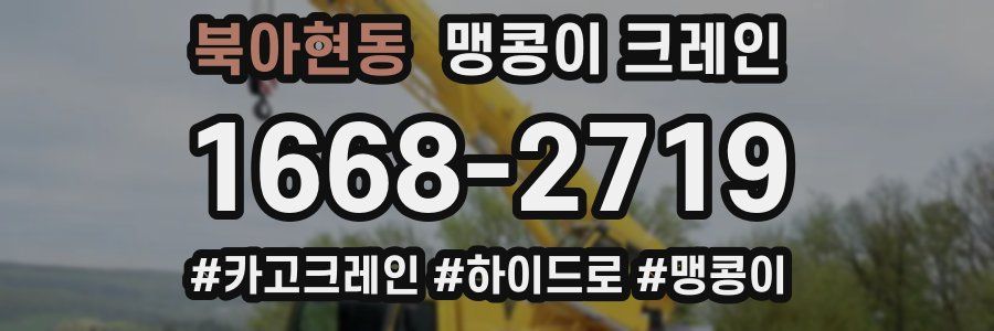 북아현동 맹콩이 크레인