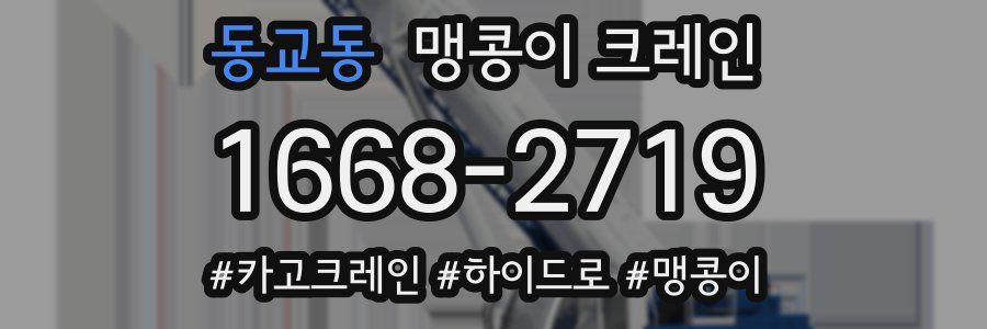 동교동 맹콩이 크레인