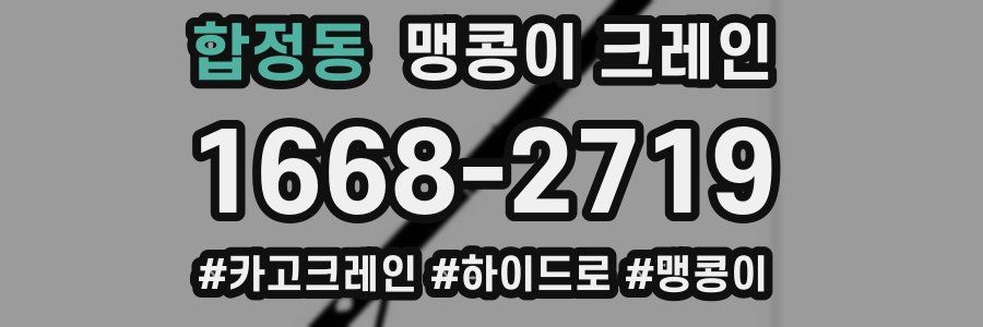 합정동 맹콩이 크레인