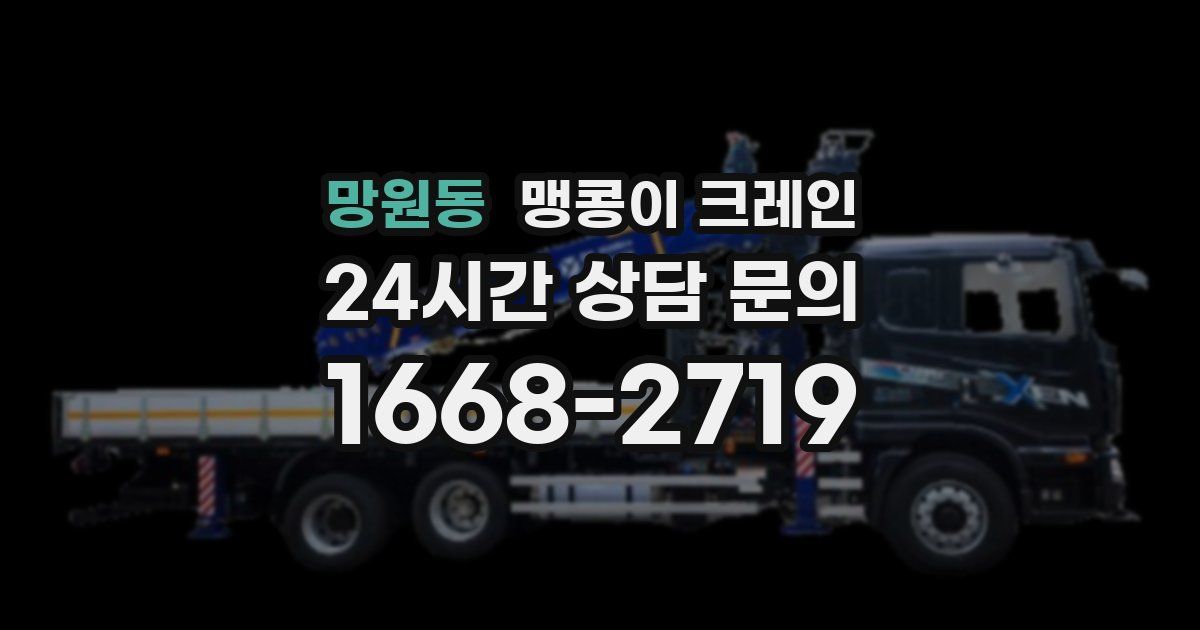 망원동 맹콩이 크레인