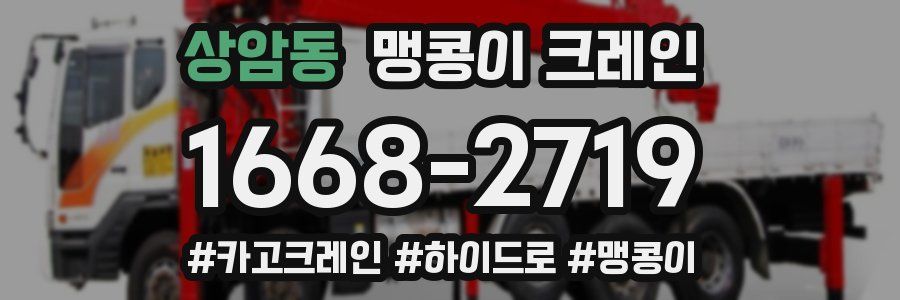 상암동 맹콩이 크레인